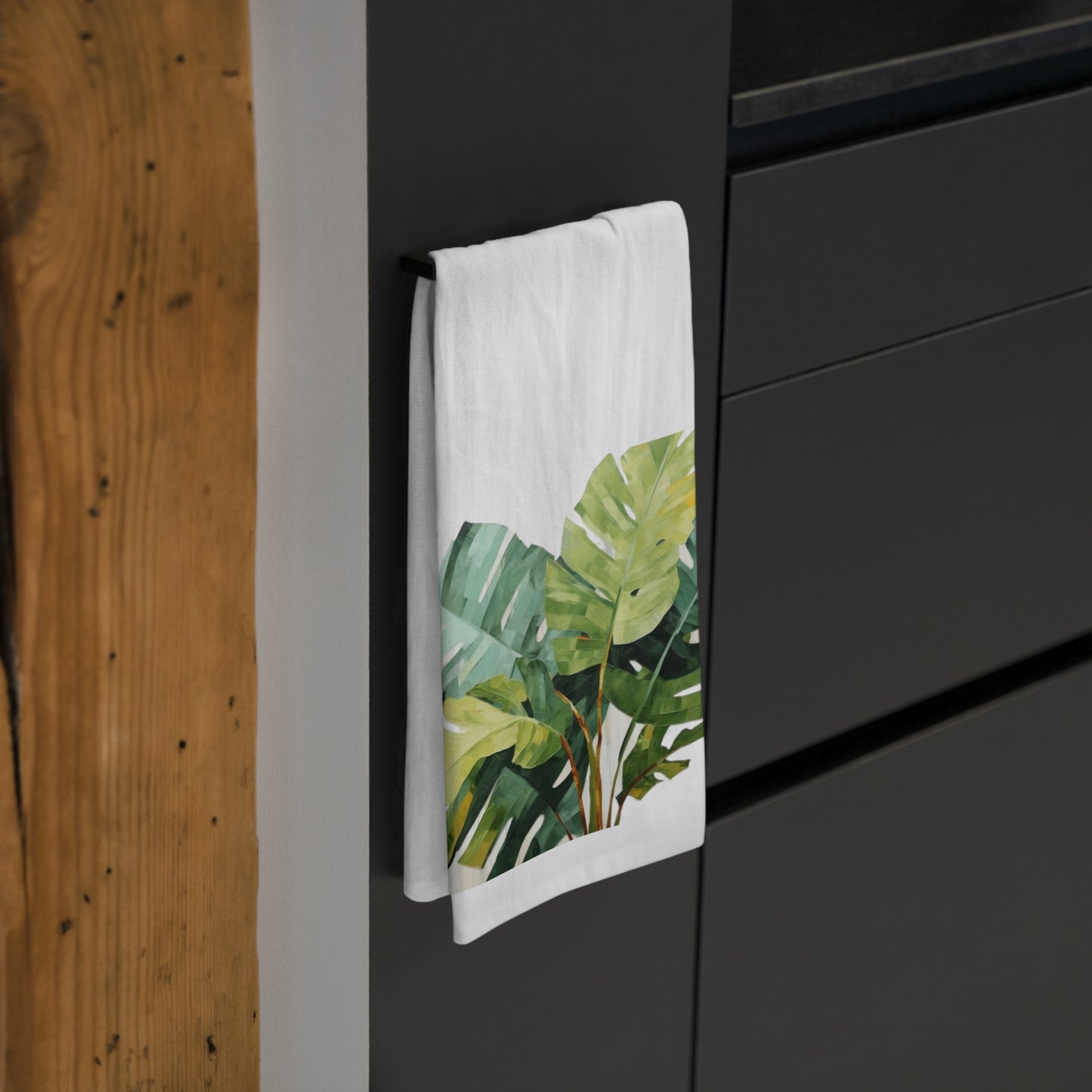 Colorful Tropical Foliage Palm Tea Towel
