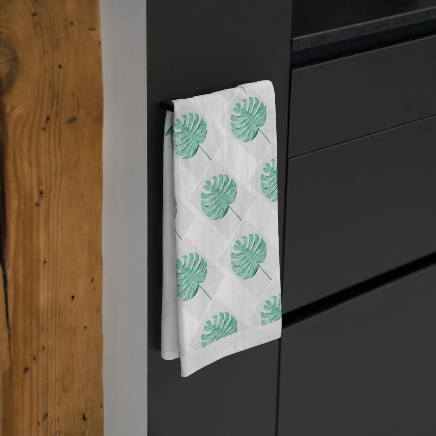 Tropical Monstera Leaf Tea Towel