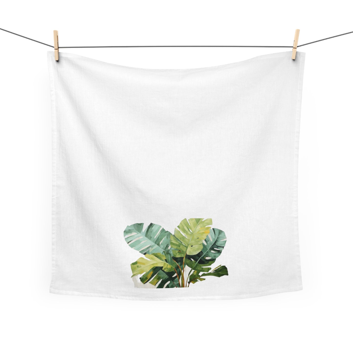 Colorful Tropical Foliage Palm Tea Towel
