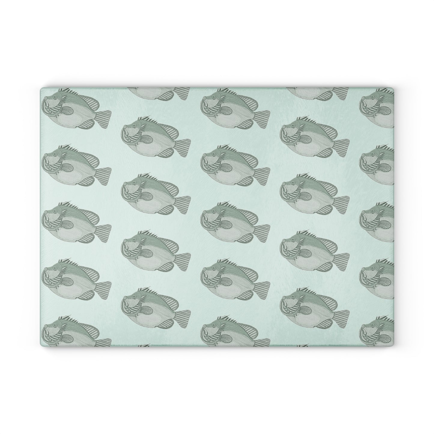 Green Fish Glass Cutting Board
