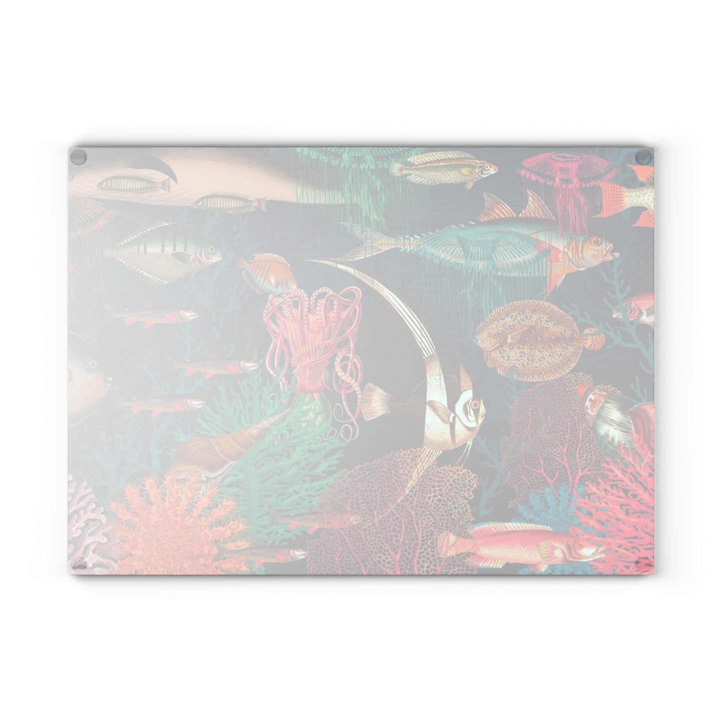 Underwater with the Angel Fish Glass Cutting Board