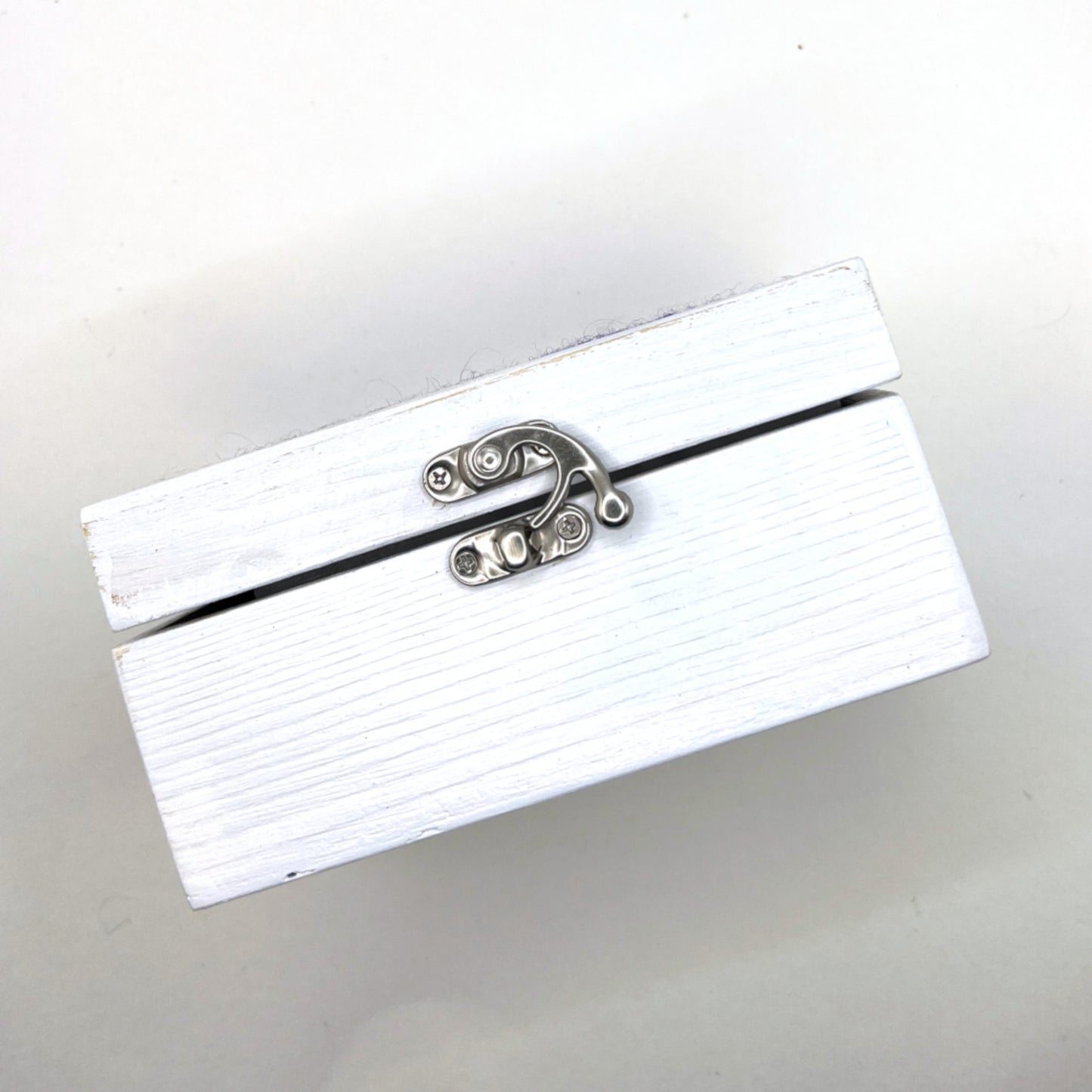 Keepsake Box - Large with Blue and Lavender Felted Lid