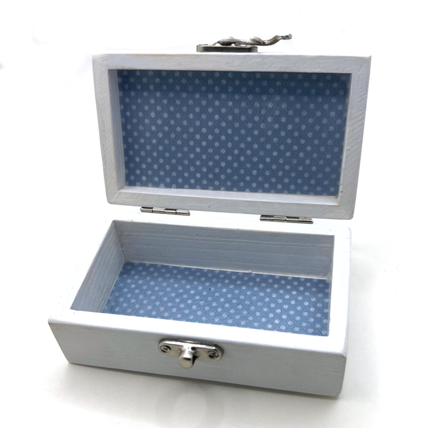 Keepsake Box - Small with Red, White & Blue Felted Lid