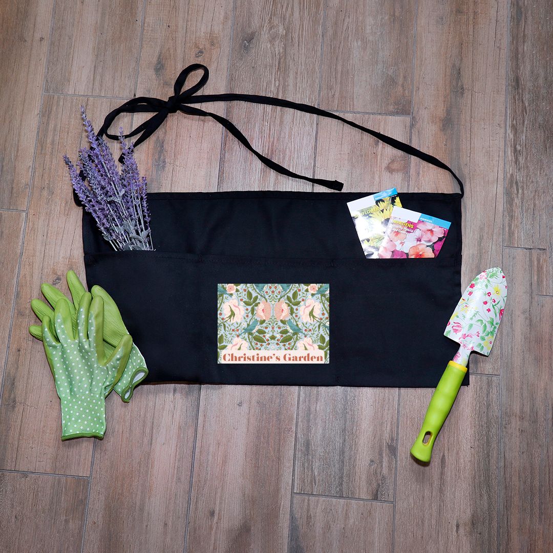 Personalized Cottagecore William Morris Style Gardener Apron