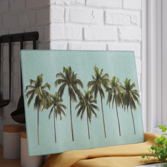 The Palms Glass Cutting Board