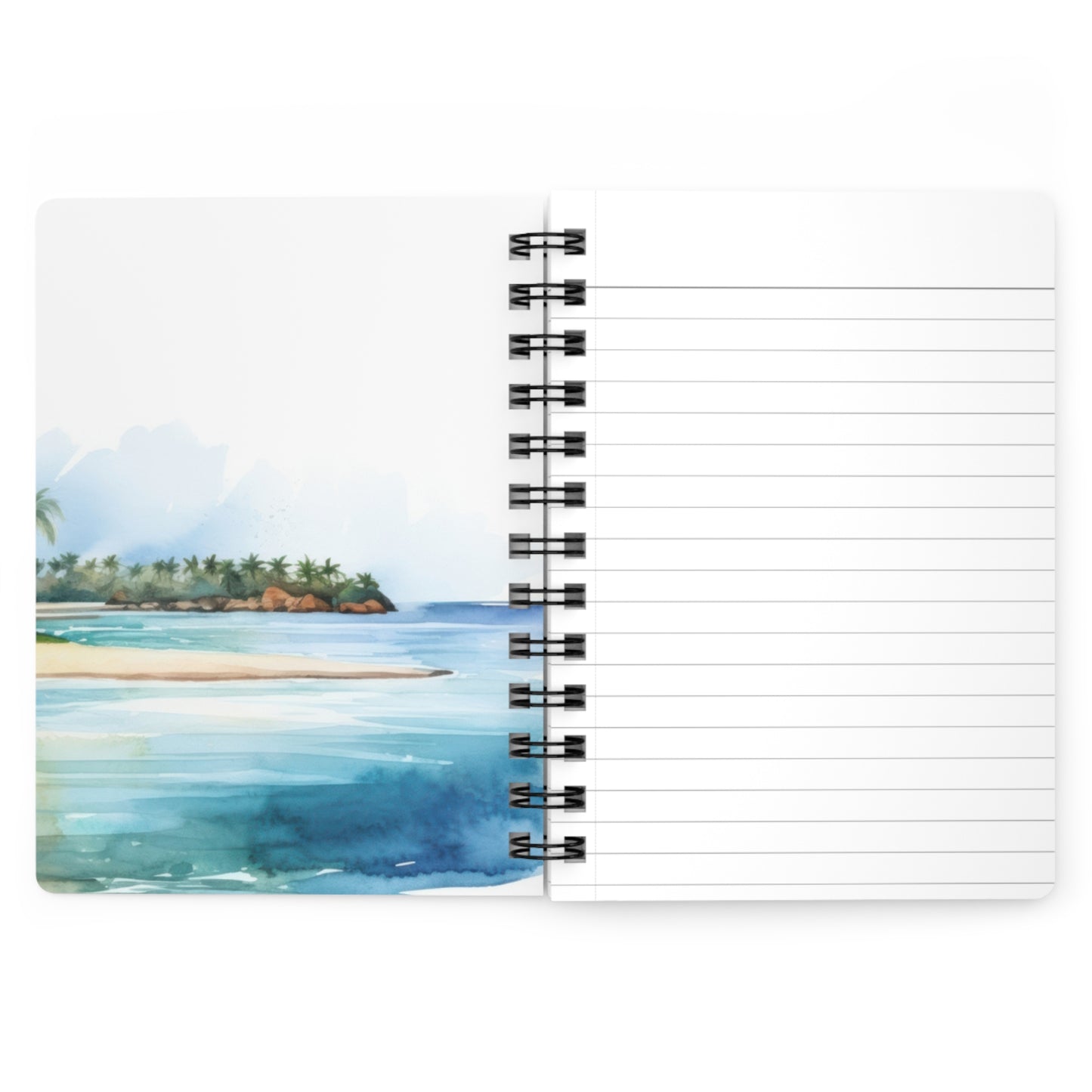 Tropical Beach Spiral Bound Journal