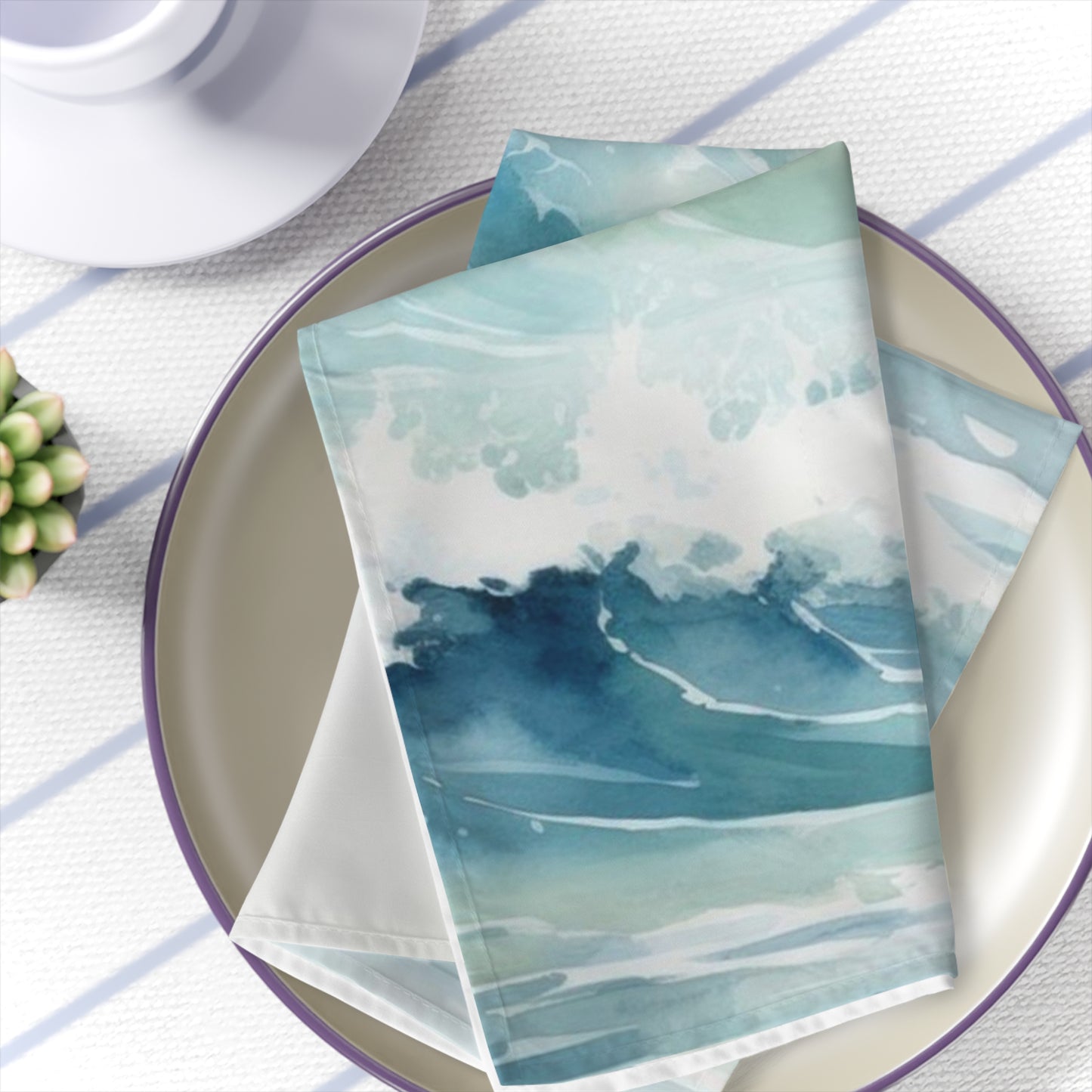 Ocean Wave Napkin Set at Inspired Coastal