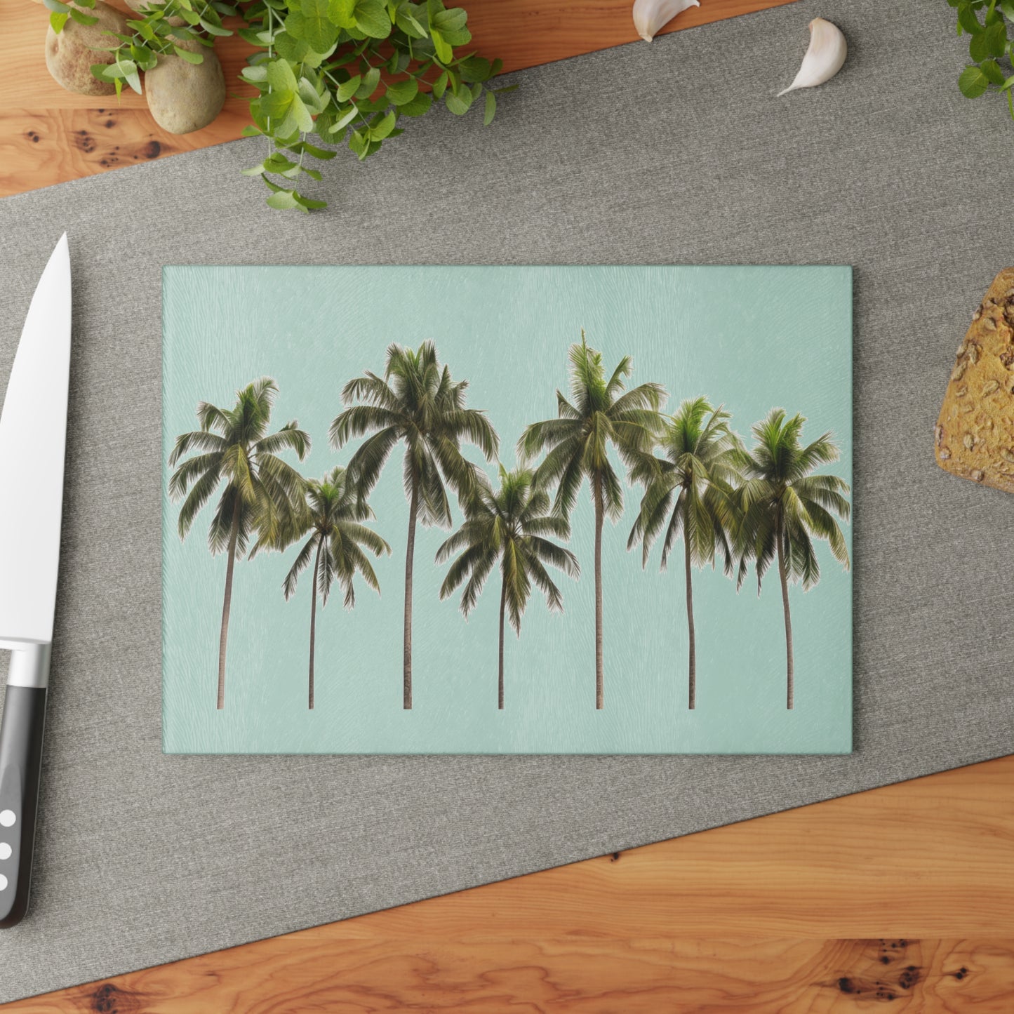 The Palms Glass Cutting Board