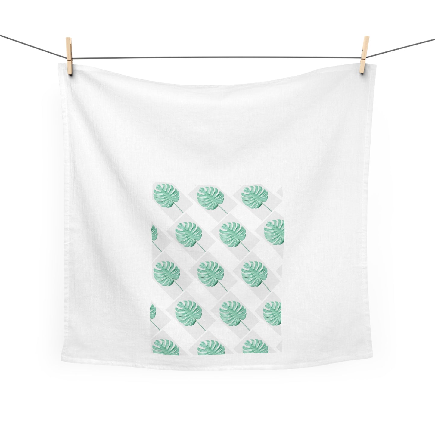 Tropical Monstera Leaf Tea Towel