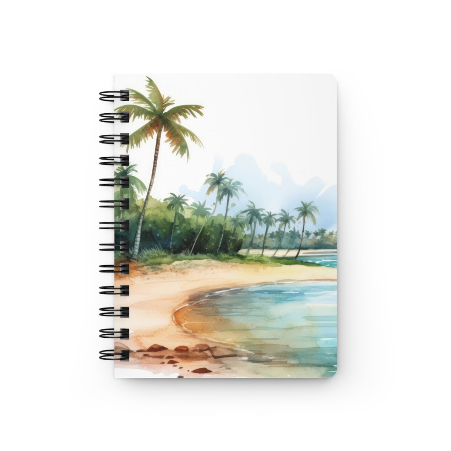 Tropical Beach Spiral Bound Journal