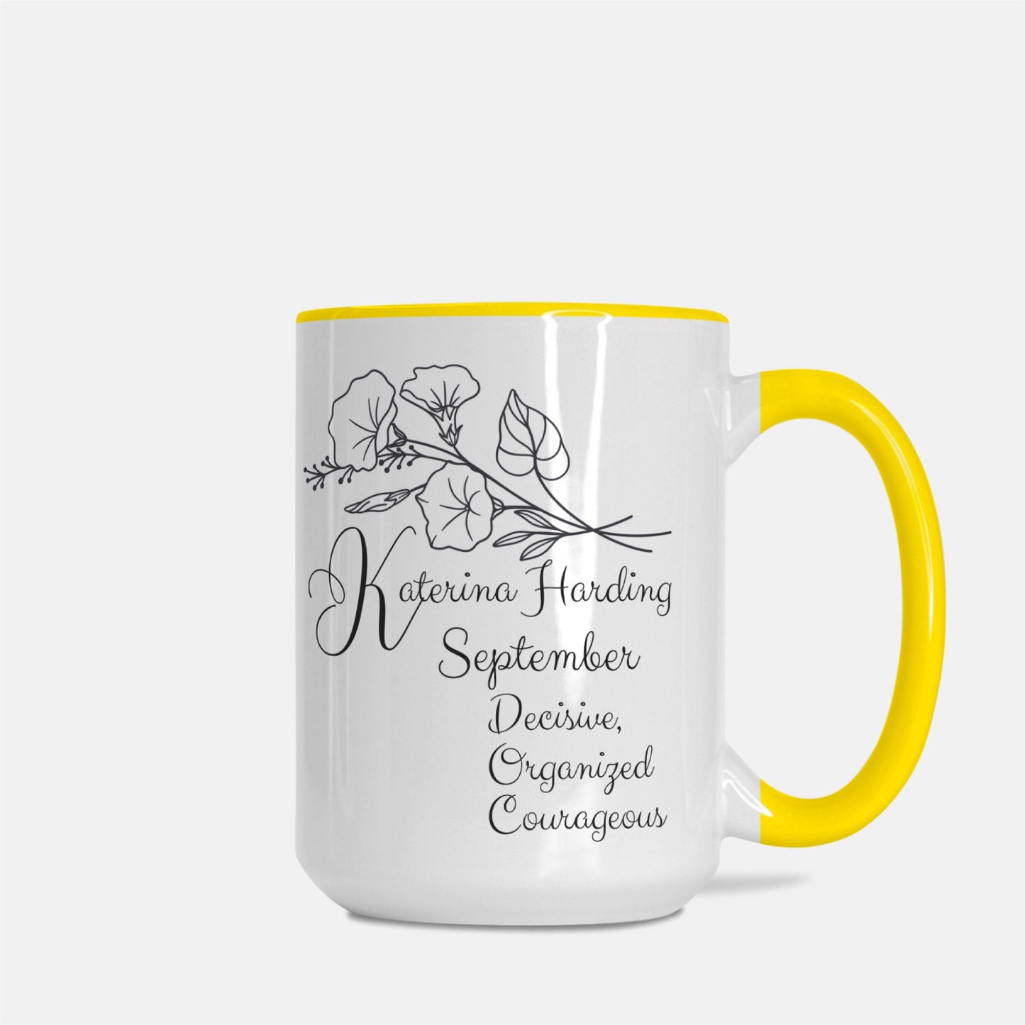 Mug Deluxe 15 oz. (Yellow + White)