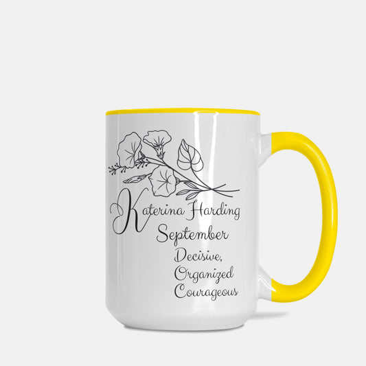 Mug Deluxe 15 oz. (Yellow + White)