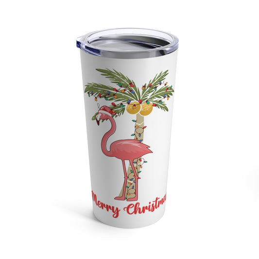 Christmas Flamingo Tumbler 20oz