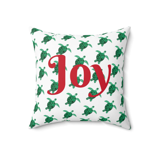 Turtle Joy Holiday Throw Pillow