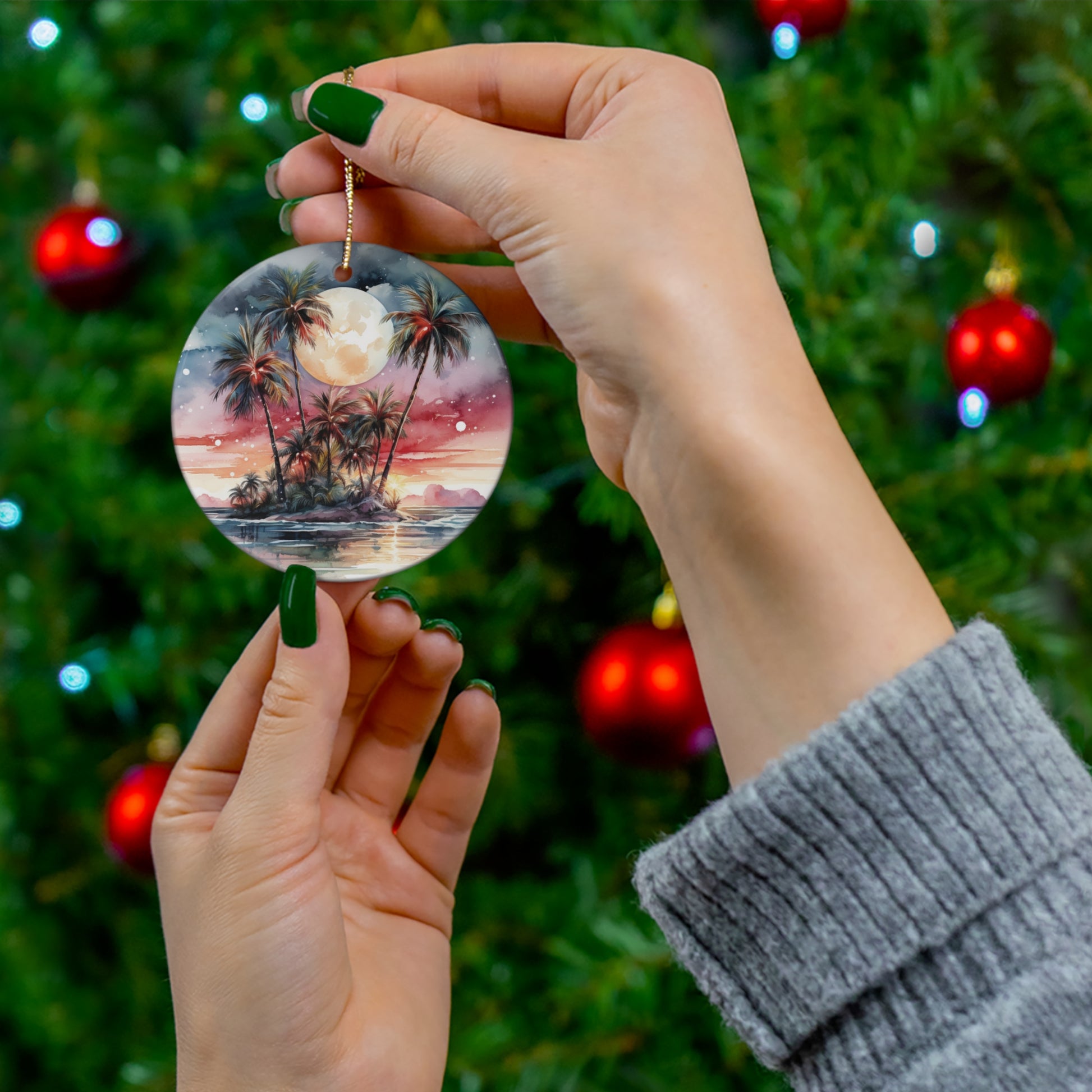 Christmas Island Ceramic Ornament