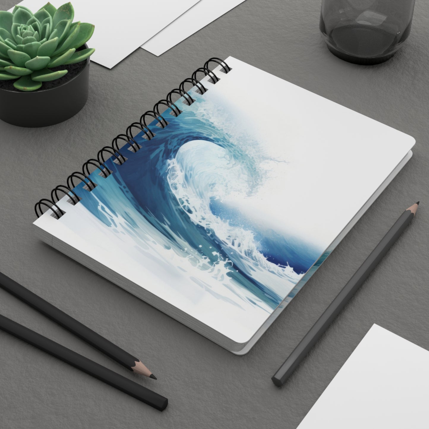 Majestic Waves Spiral Bound Journal