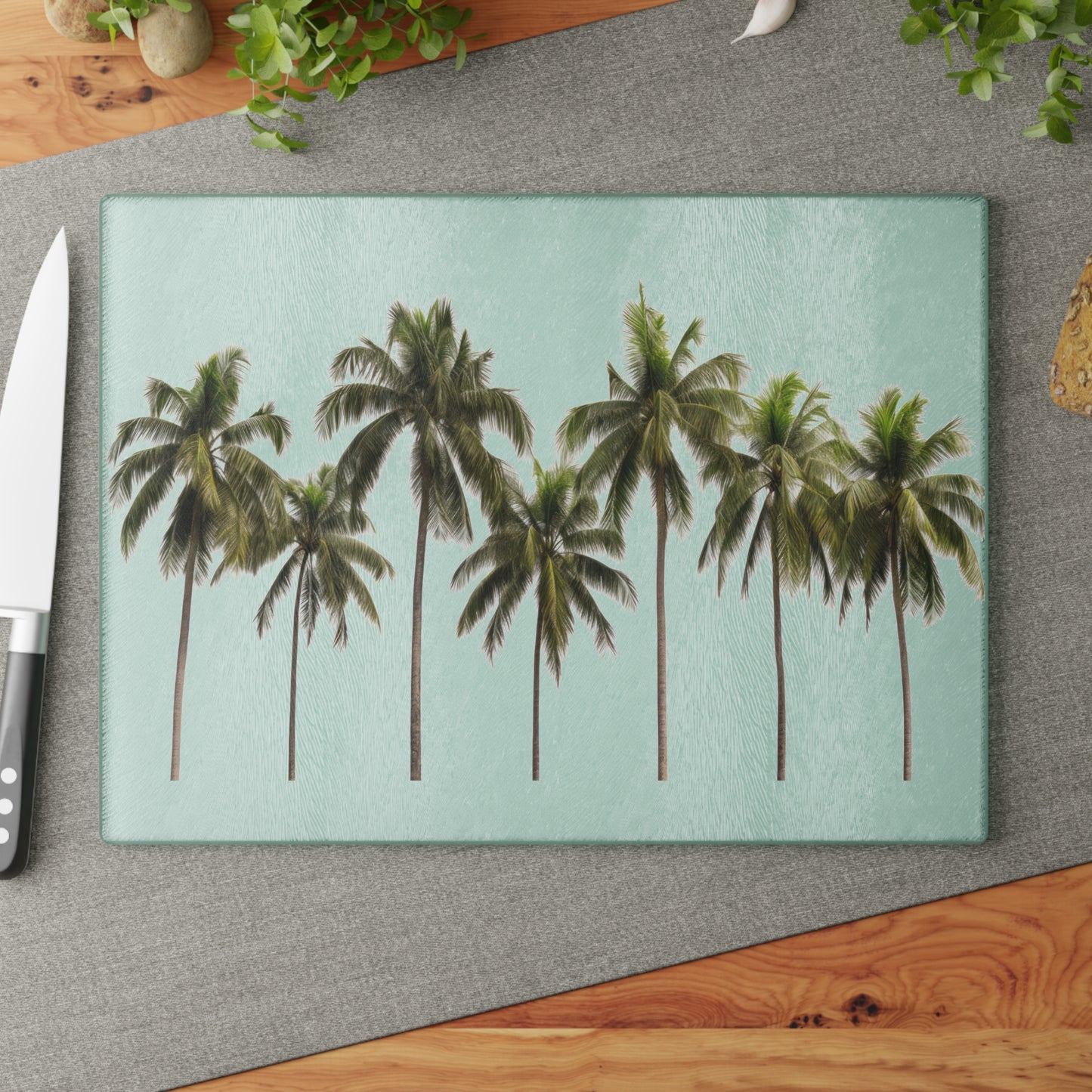 The Palms Glass Cutting Board