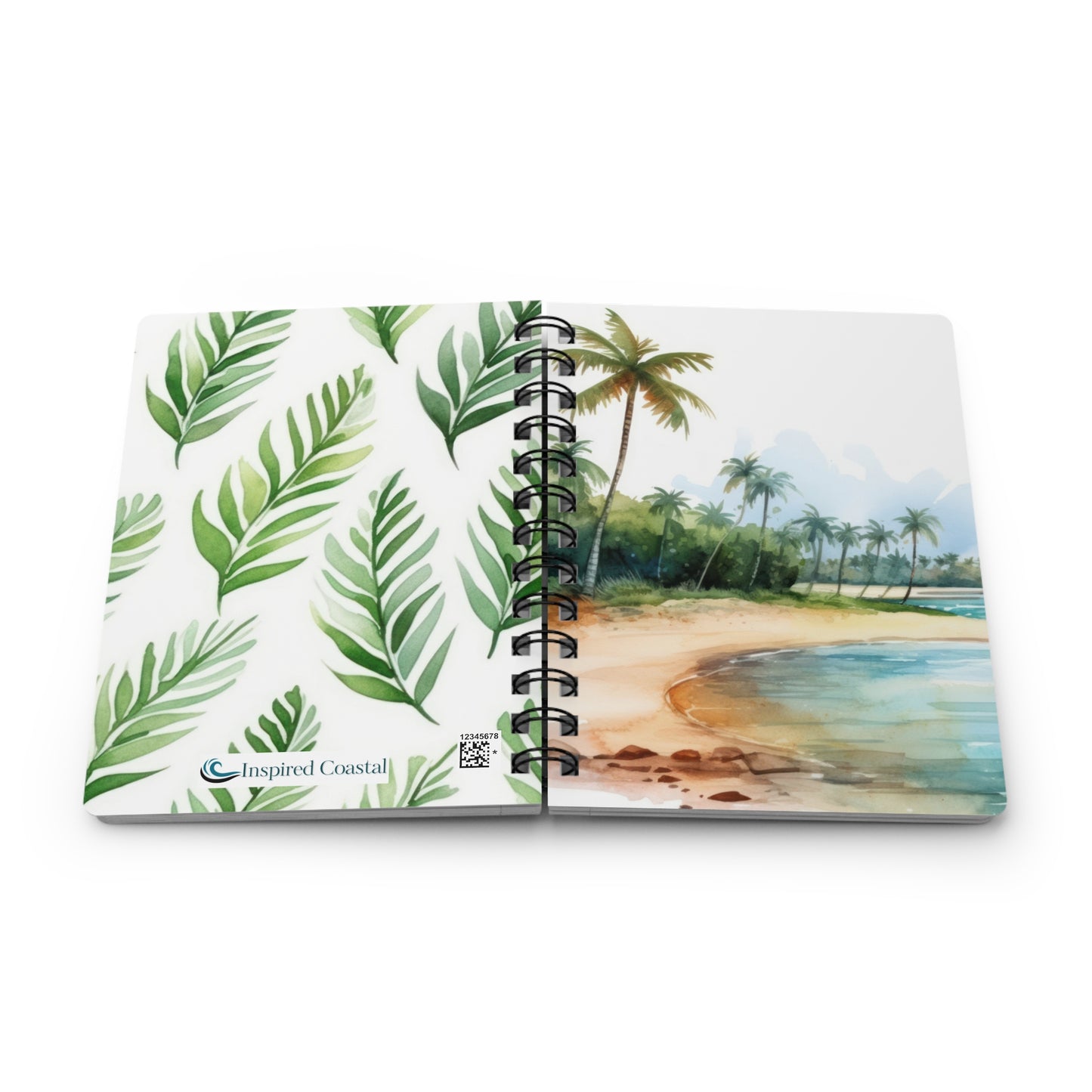 Tropical Beach Spiral Bound Journal