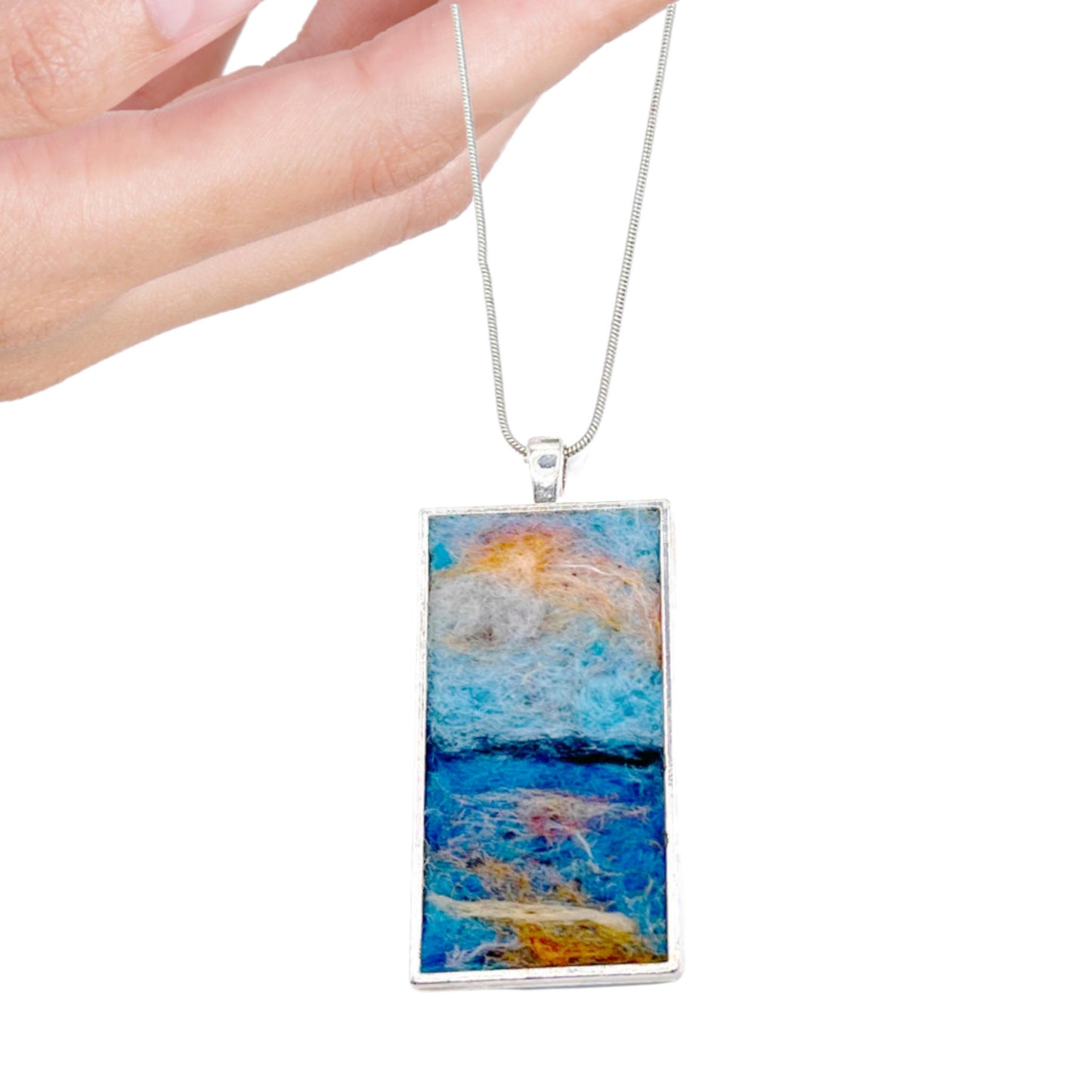 Felted Necklace - Sunrise