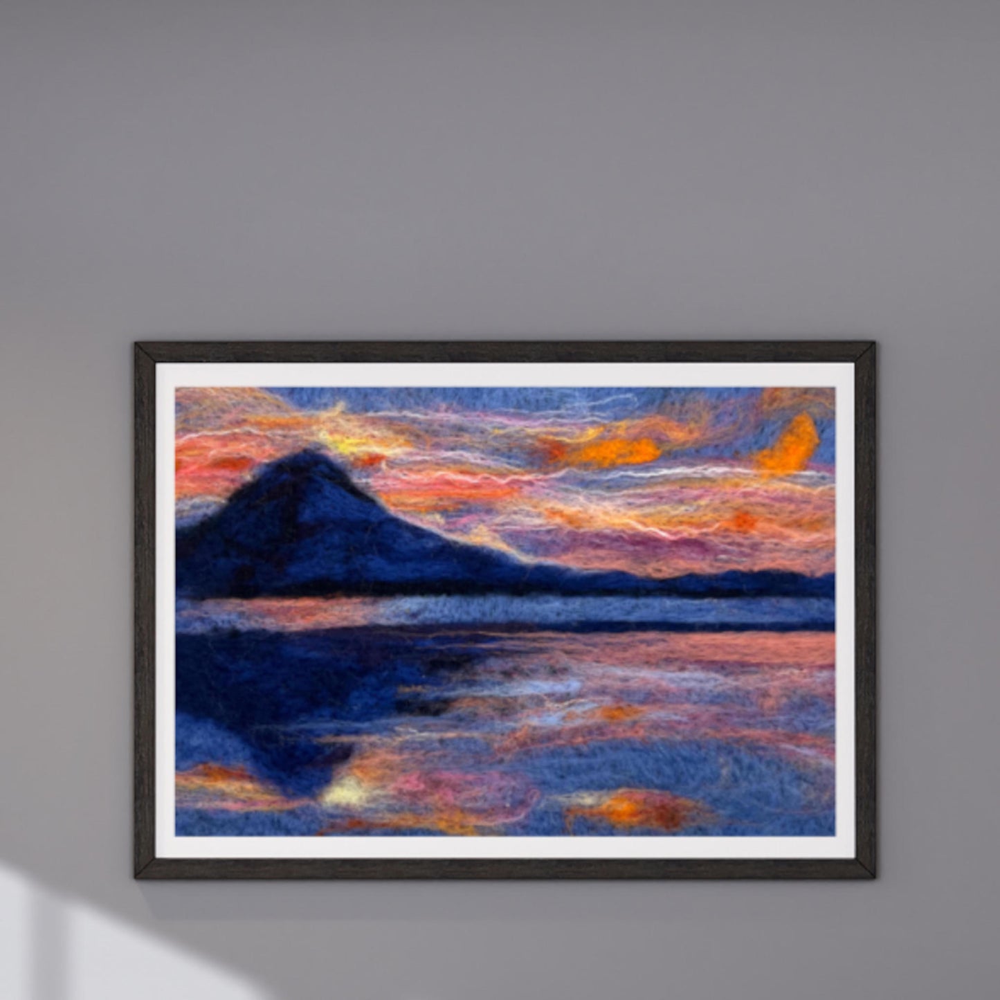 Reflections Felted Wool Painting