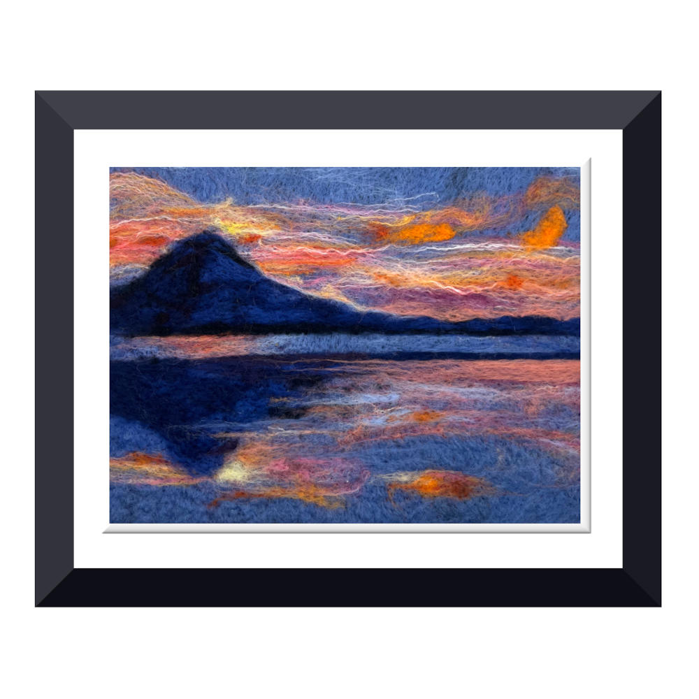 Reflections Felted Wool Painting