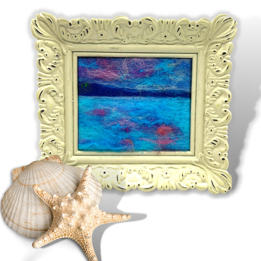 The Calm Miniature Felted Wool Painting