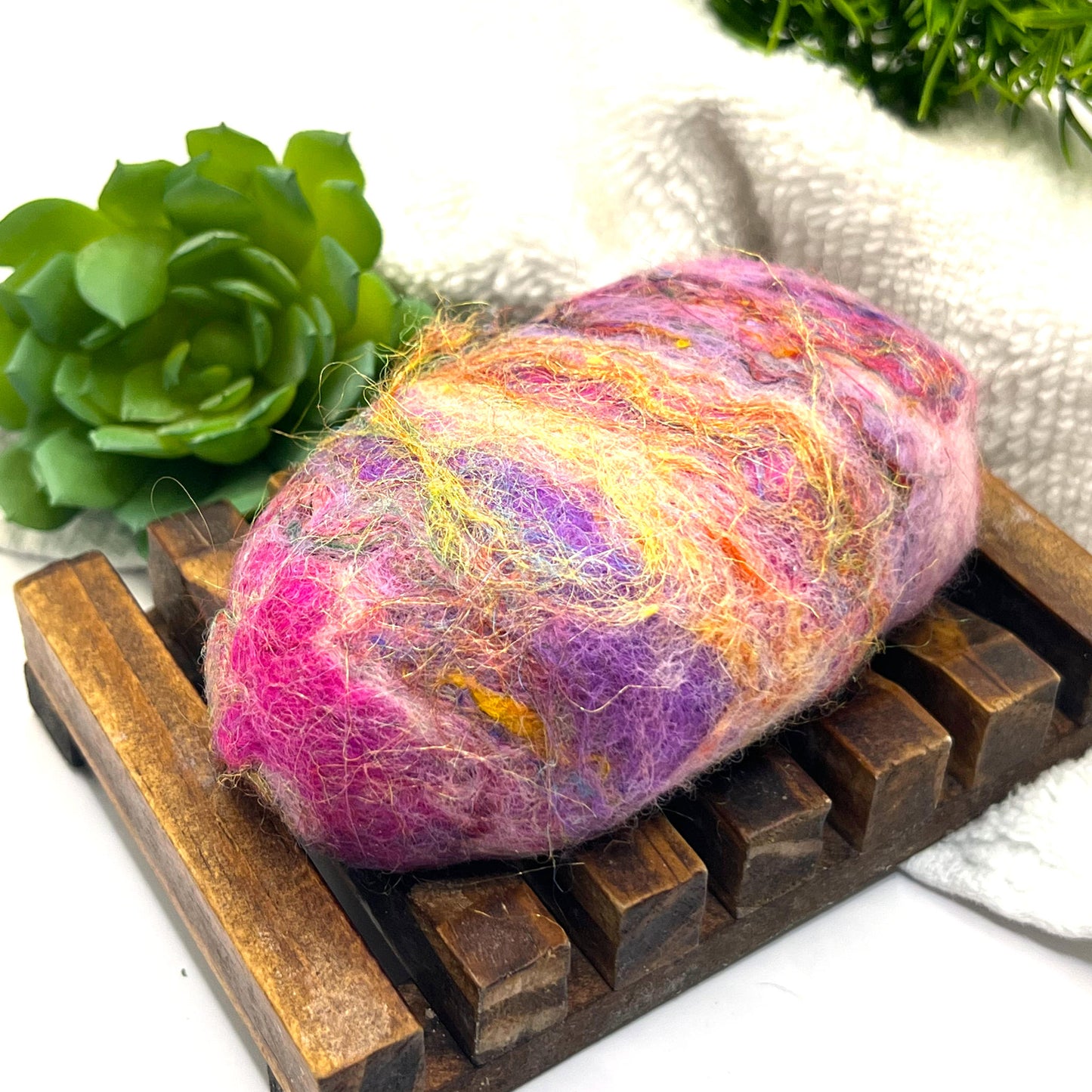 Felted Soap - Monet's Garden