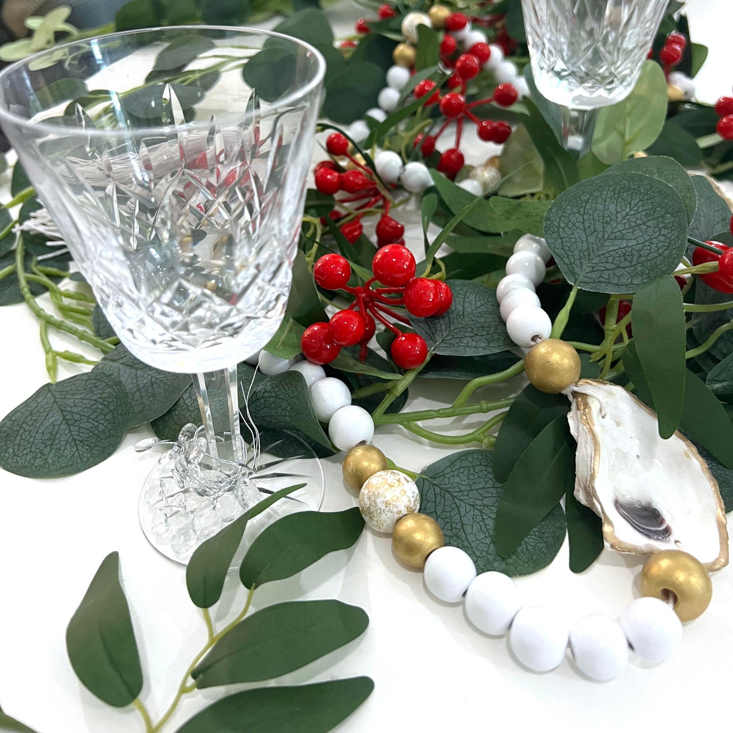 Gilded Oyster Shell Garland