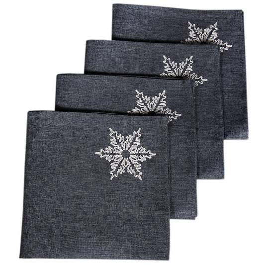 Glisten Snowflake Napkins Set