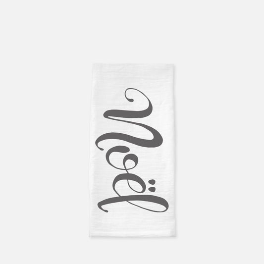 Modern Noel Tea Towel, Dish, Kitchen Towel, Flour Sack Towel, Housewarming Gift, Wedding Gift Towel, Bar Towel