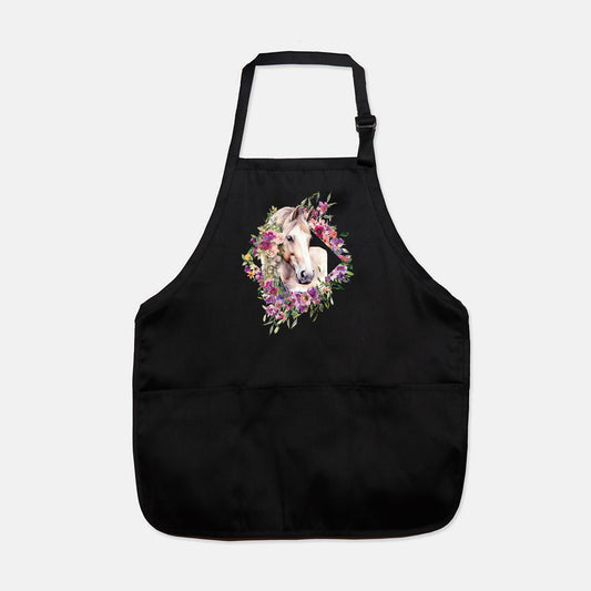 Floral Animals Apron, Rabbit, Guinea Pig, Cow, Horse, Piglet, Kitten